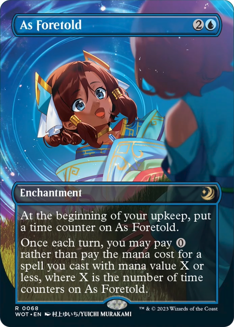 As Foretold (Anime Borderless) (Confetti Foil) [Wilds of Eldraine: Enchanting Tales] | Boutique FDB TCG