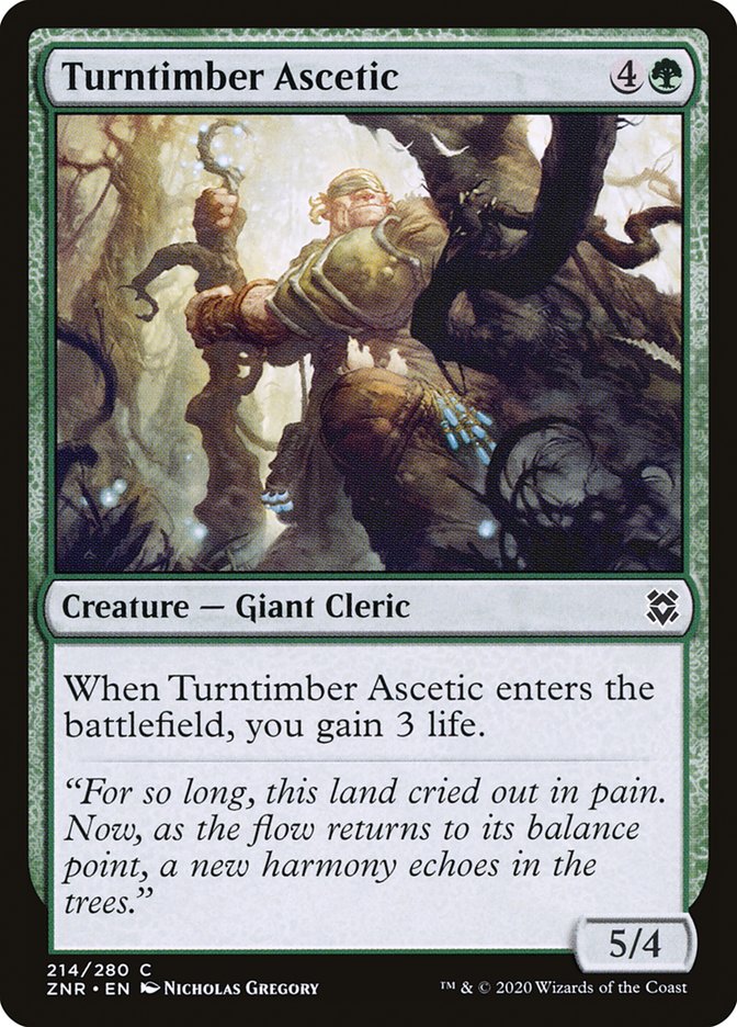 Turntimber Ascetic [Zendikar Rising] | Boutique FDB TCG