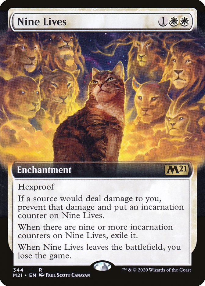 Nine Lives (Extended Art) [Core Set 2021] | Boutique FDB TCG