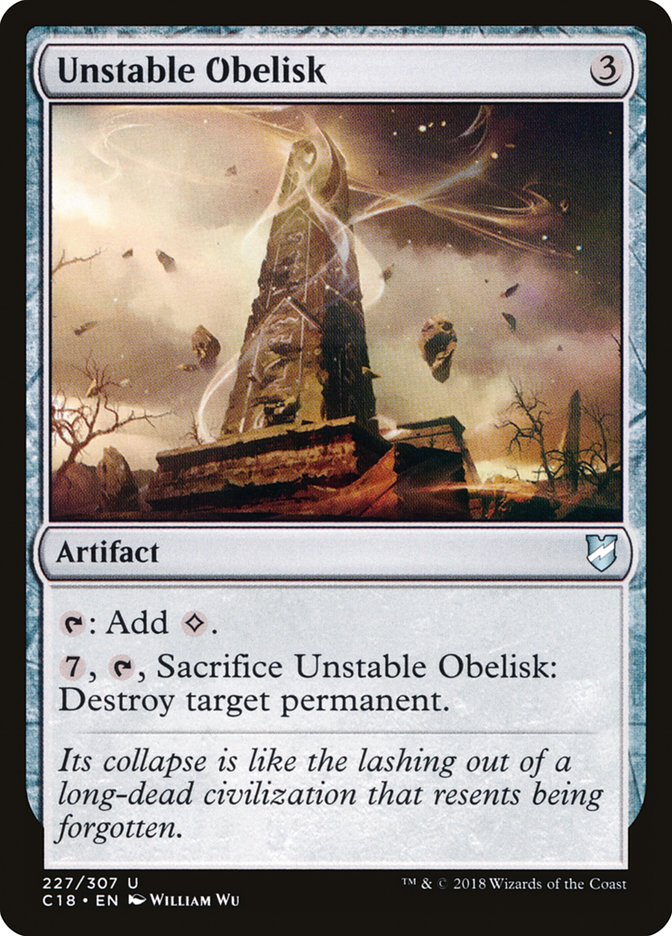 Unstable Obelisk [Commander 2018] | Boutique FDB TCG