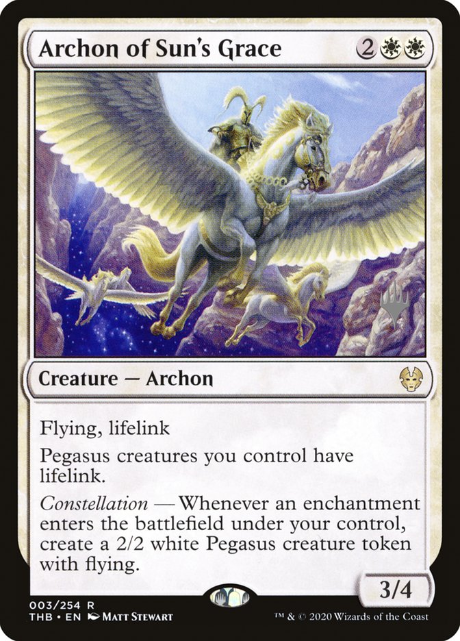 Archon of Sun's Grace (Promo Pack) [Theros Beyond Death Promos] | Boutique FDB TCG