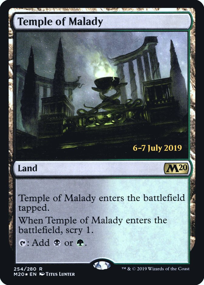 Temple of Malady [Core Set 2020 Prerelease Promos] | Boutique FDB TCG