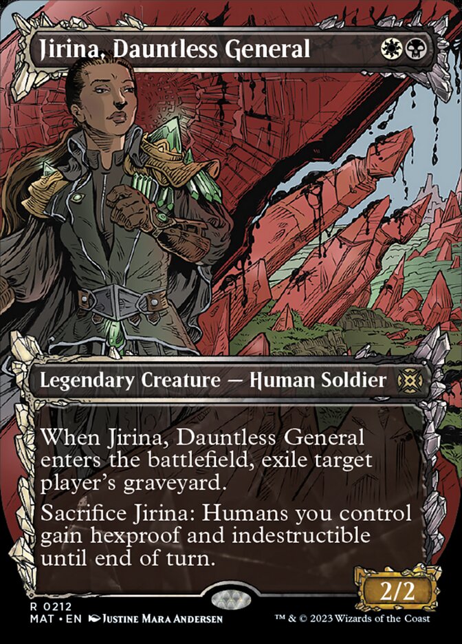 Jirina, Dauntless General (Showcase Halo Foil) [March of the Machine: The Aftermath] | Boutique FDB TCG