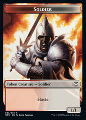 Soldier (33) // Devil Double-Sided Token [Streets of New Capenna Commander Tokens] | Boutique FDB TCG