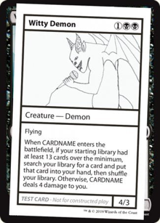 Witty Demon (2021 Edition) [Mystery Booster Playtest Cards] | Boutique FDB TCG