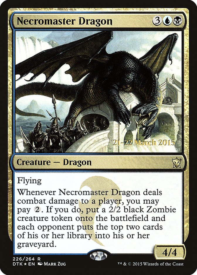 Necromaster Dragon [Dragons of Tarkir Prerelease Promos] | Boutique FDB TCG