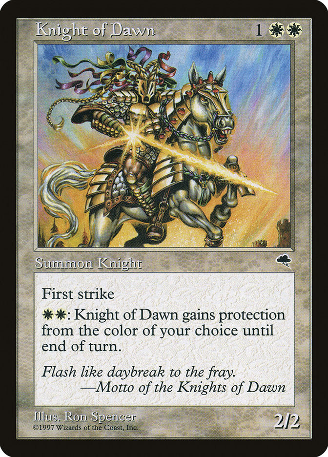 Knight of Dawn [Tempest] | Boutique FDB TCG