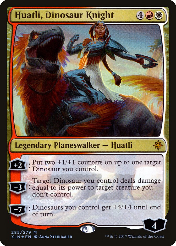 Huatli, Dinosaur Knight [Ixalan] | Boutique FDB TCG