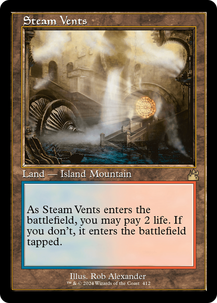 Steam Vents (Retro) [Ravnica Remastered] | Boutique FDB TCG