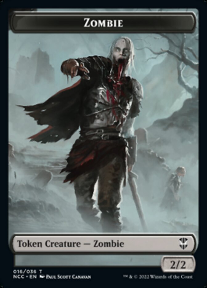 Zombie // Goat Double-Sided Token [Streets of New Capenna Commander Tokens] | Boutique FDB TCG