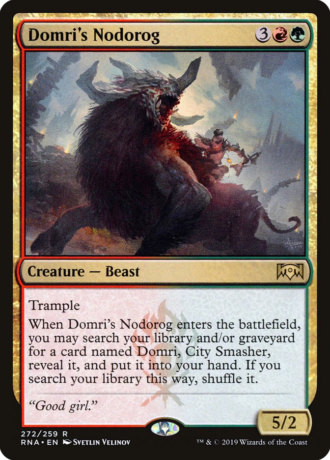 Domri's Nodorog [Ravnica Allegiance] | Boutique FDB TCG