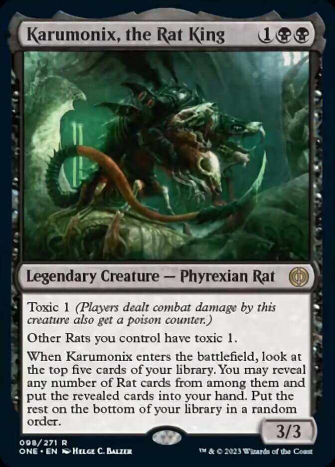 Karumonix, the Rat King [Phyrexia: All Will Be One] | Boutique FDB TCG