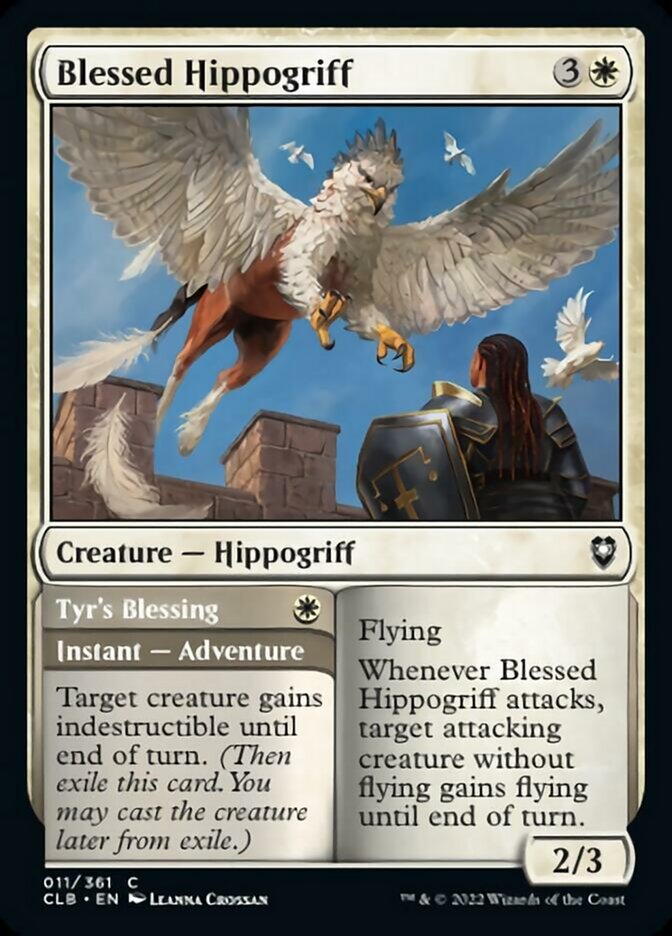 Blessed Hippogriff // Tyr's Blessing [Commander Legends: Battle for Baldur's Gate] | Boutique FDB TCG