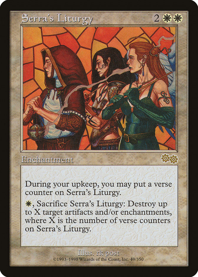 Serra's Liturgy [Urza's Saga] | Boutique FDB TCG