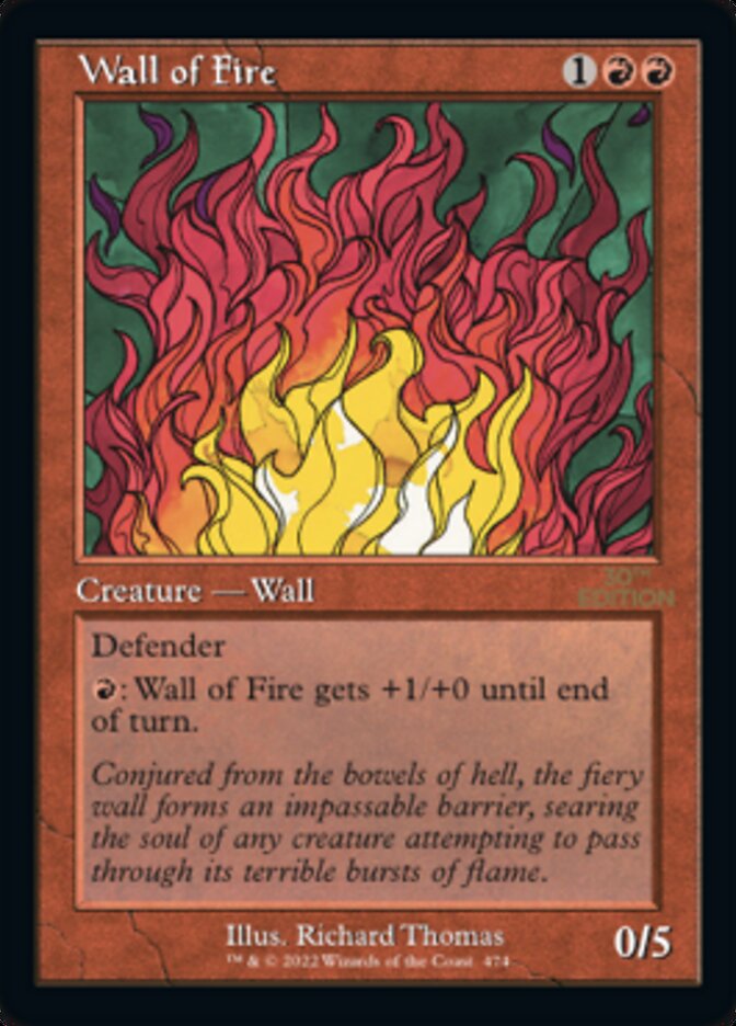 Wall of Fire (Retro) [30th Anniversary Edition] | Boutique FDB TCG