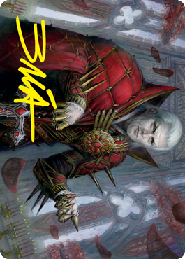 Edgar, Charmed Groom 1 Art Card (Gold-Stamped Signature) [Innistrad: Crimson Vow Art Series] | Boutique FDB TCG