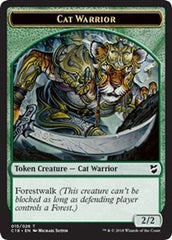 Cat Warrior // Worm Double-Sided Token [Commander 2018 Tokens] | Boutique FDB TCG