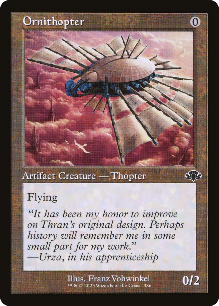 Ornithopter (Retro) [Dominaria Remastered] | Boutique FDB TCG