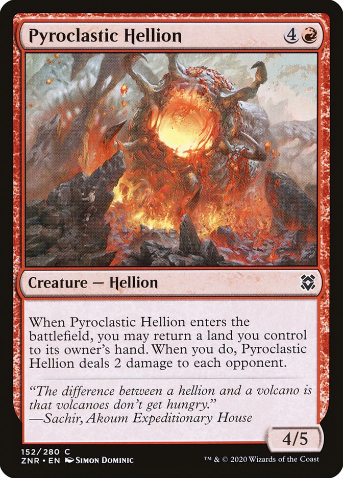 Pyroclastic Hellion [Zendikar Rising] | Boutique FDB TCG