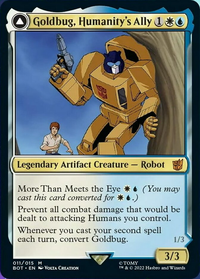 Goldbug, Humanity's Ally // Goldbug, Scrappy Scout [Transformers] | Boutique FDB TCG