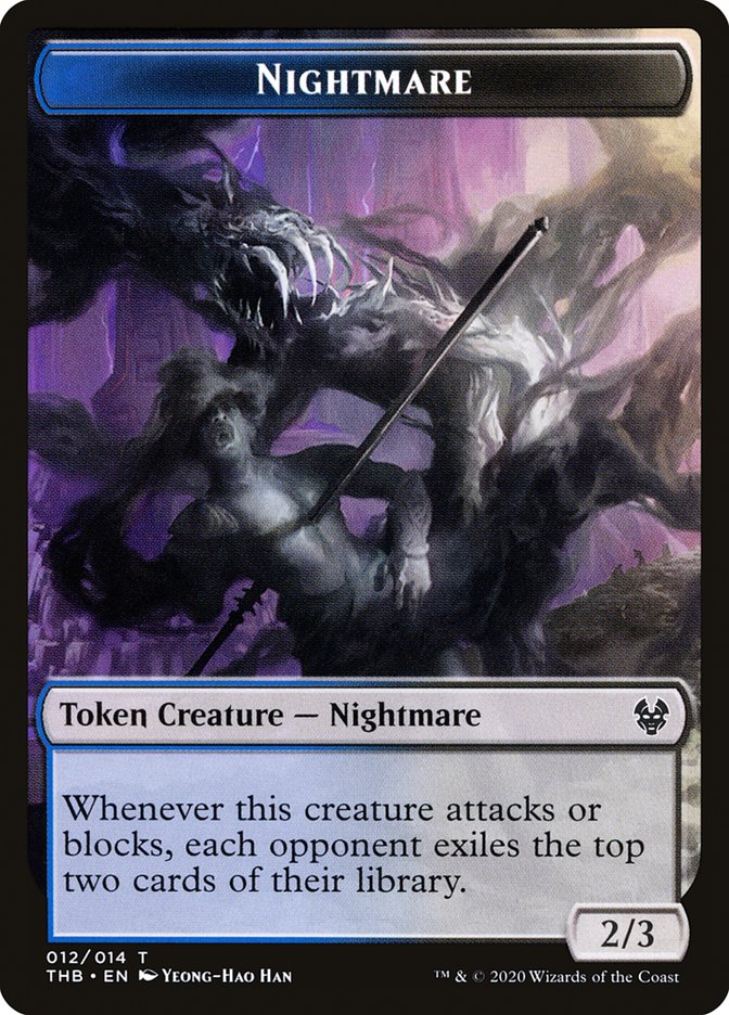 Nightmare Token [Theros Beyond Death Tokens] | Boutique FDB TCG