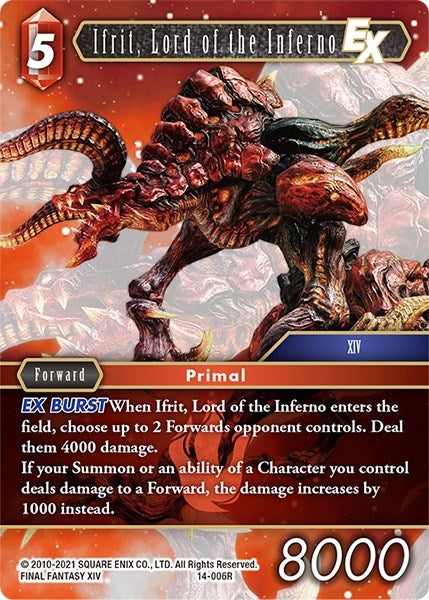 Ifrit, Lord of the Inferno EX [Opus XIV: Crystal Abyss] | Boutique FDB TCG