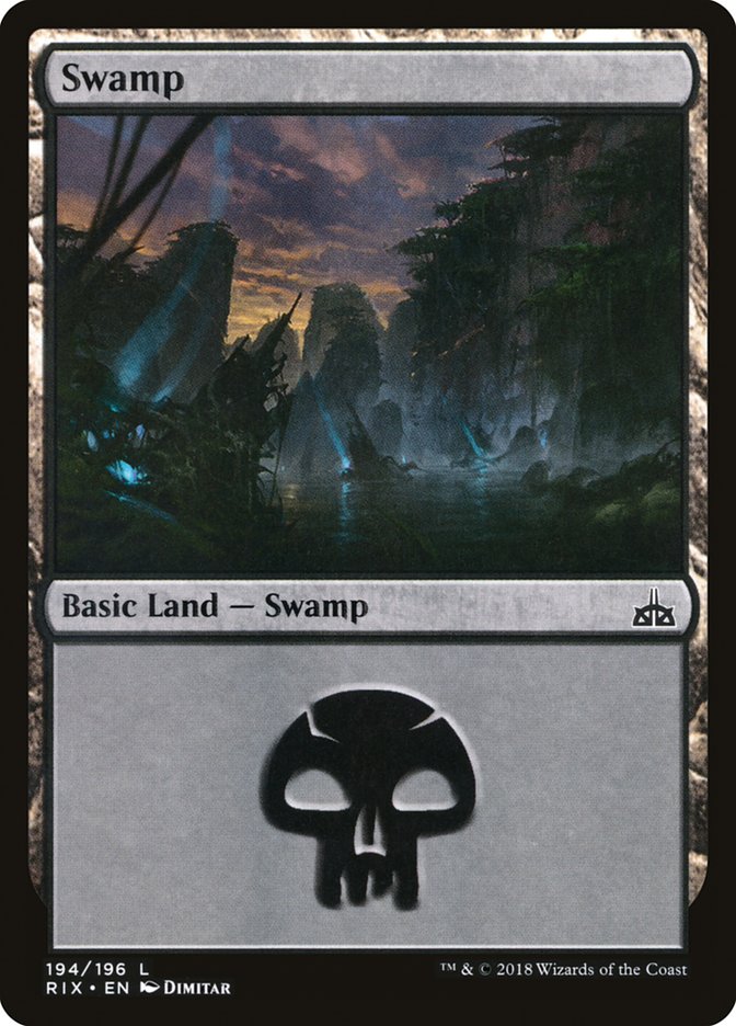 Swamp (194) [Rivals of Ixalan] | Boutique FDB TCG