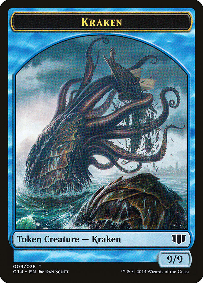 Kraken // Zombie (011/036) Double-Sided Token [Commander 2014 Tokens] | Boutique FDB TCG