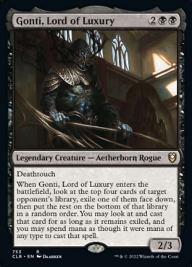 Gonti, Lord of Luxury [Commander Legends: Battle for Baldur's Gate] | Boutique FDB TCG