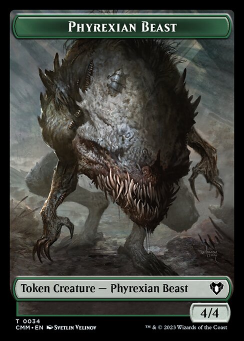 Eldrazi Scion // Phyrexian Beast Double-Sided Token [Commander Masters Tokens] | Boutique FDB TCG