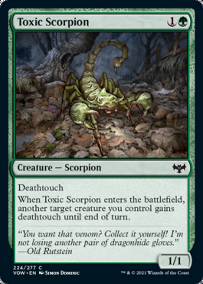 Toxic Scorpion [Innistrad: Crimson Vow] | Boutique FDB TCG