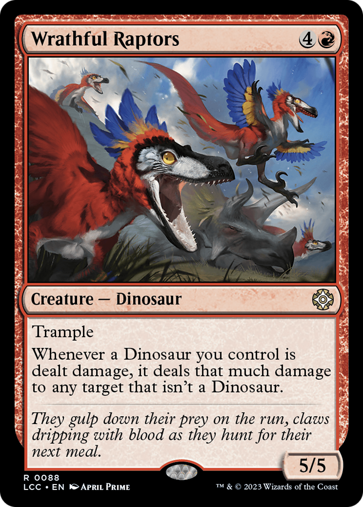 Wrathful Raptors [The Lost Caverns of Ixalan Commander] | Boutique FDB TCG