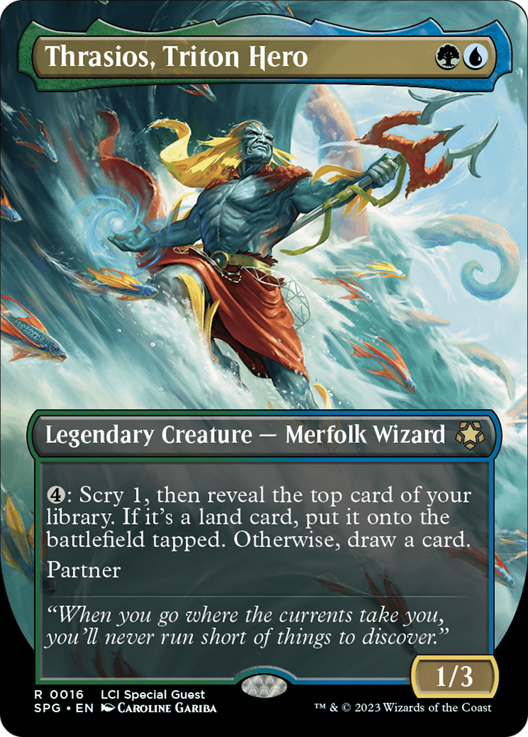 Thrasios, Triton Hero (Borderless) [The Lost Caverns of Ixalan Special Guests] | Boutique FDB TCG