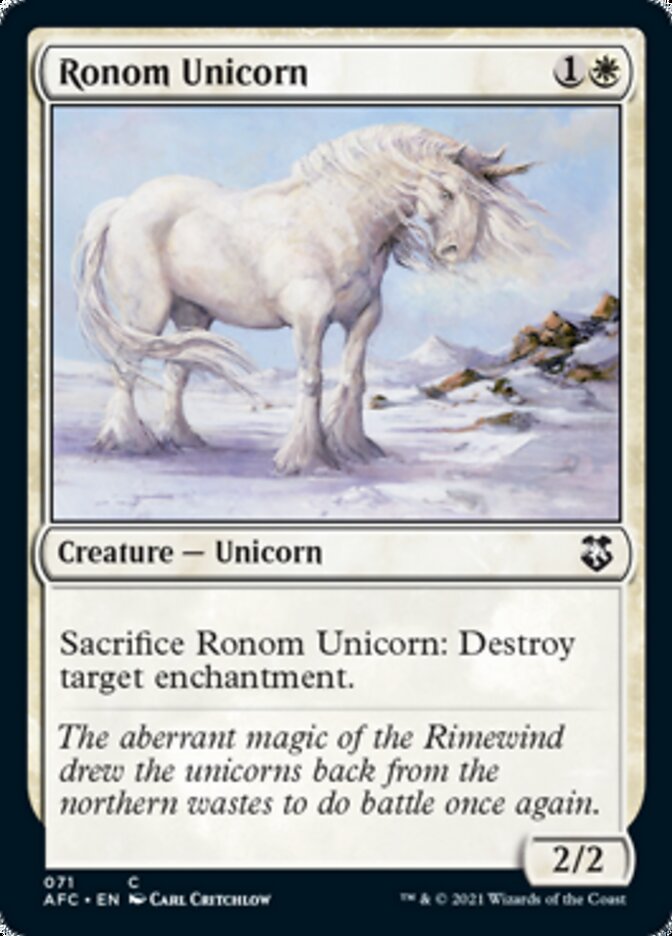 Ronom Unicorn [Dungeons & Dragons: Adventures in the Forgotten Realms Commander] | Boutique FDB TCG