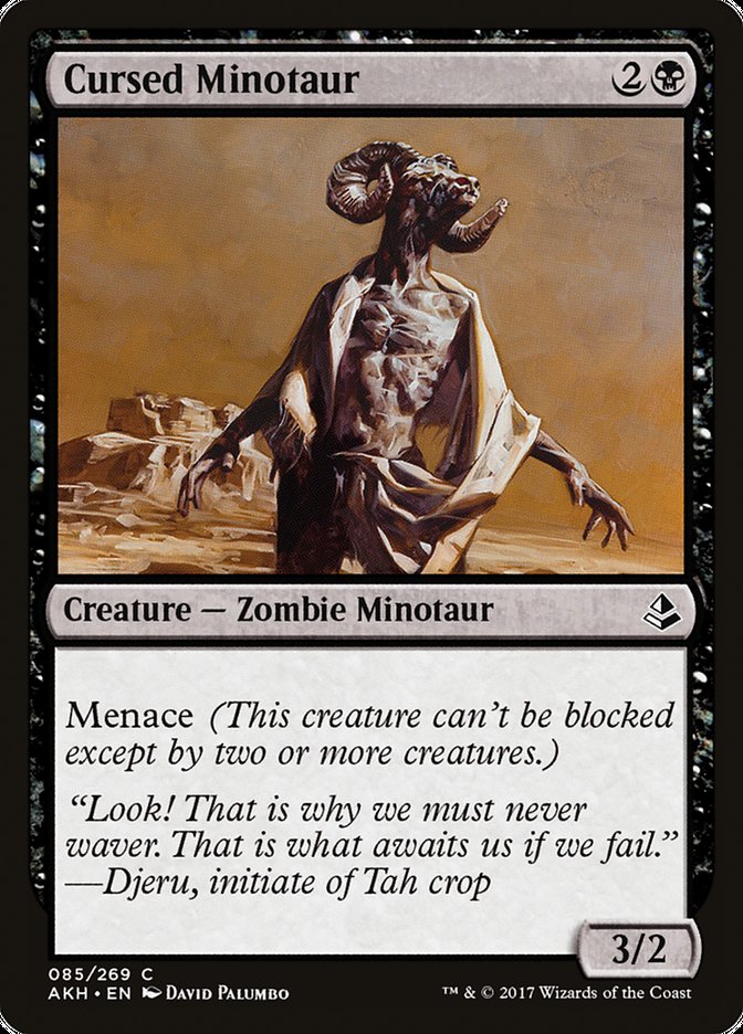 Cursed Minotaur [Amonkhet] | Boutique FDB TCG