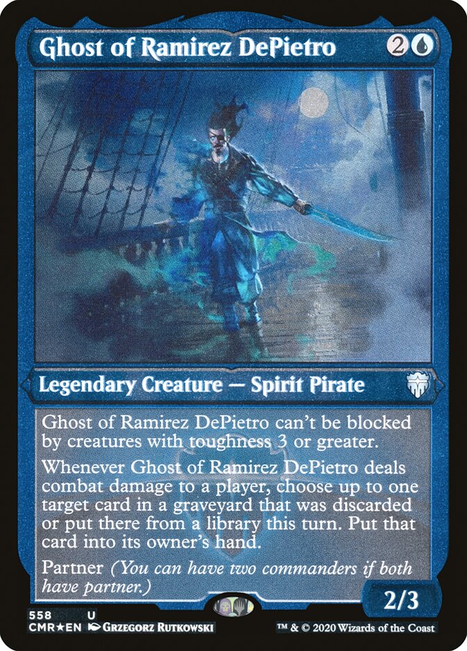 Ghost of Ramirez DePietro (Etched) [Commander Legends] | Boutique FDB TCG