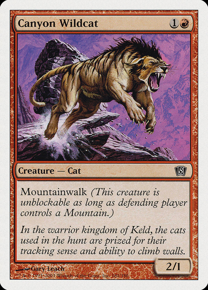 Canyon Wildcat [Eighth Edition] | Boutique FDB TCG