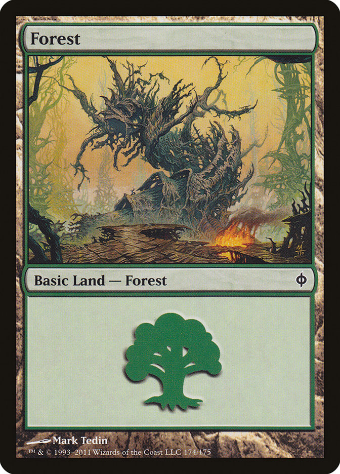 Forest (174) [New Phyrexia] | Boutique FDB TCG