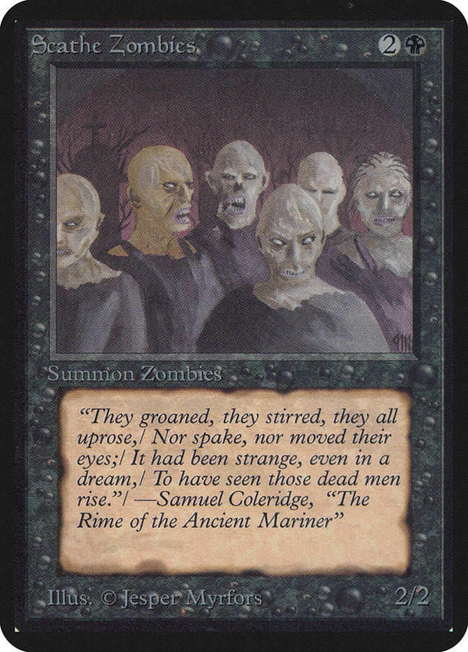Scathe Zombies [Alpha Edition] | Boutique FDB TCG