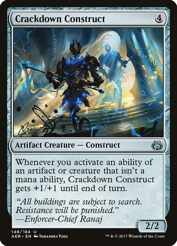 Crackdown Construct [Aether Revolt] | Boutique FDB TCG