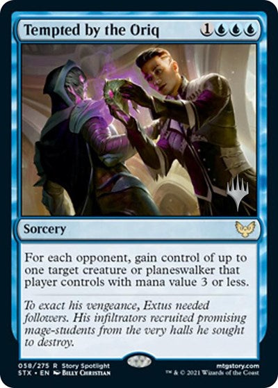 Tempted by the Oriq (Promo Pack) [Strixhaven: School of Mages Promos] | Boutique FDB TCG