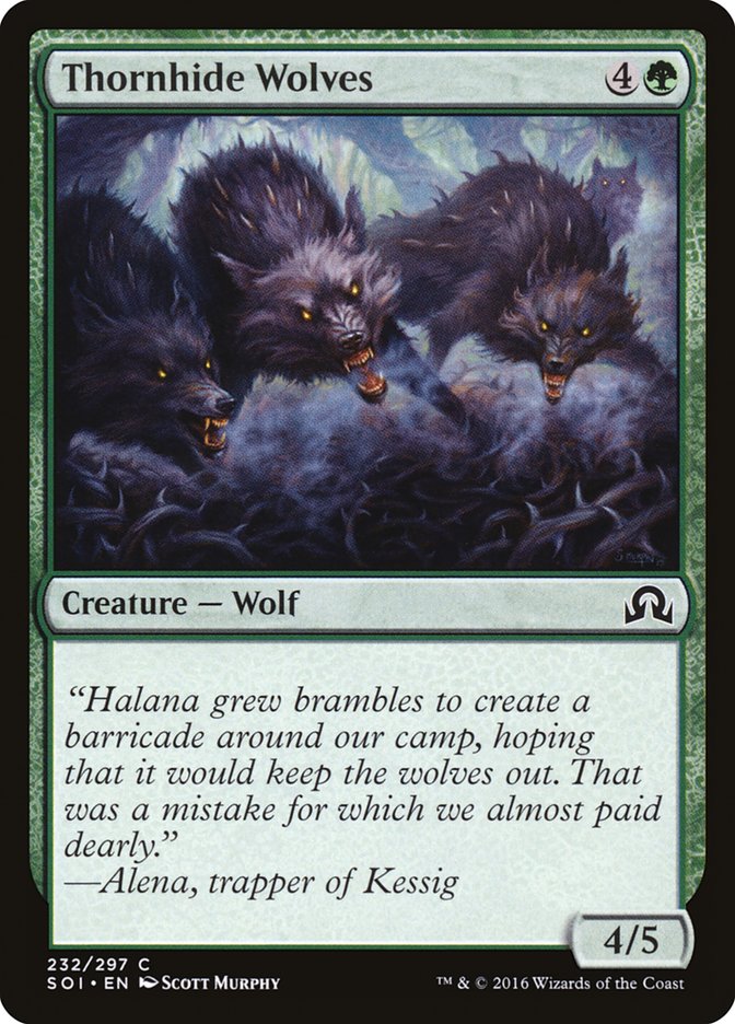 Thornhide Wolves [Shadows over Innistrad] | Boutique FDB TCG