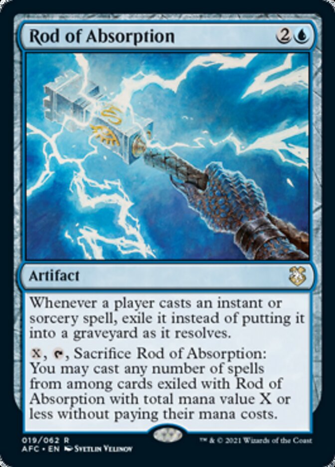 Rod of Absorption [Dungeons & Dragons: Adventures in the Forgotten Realms Commander] | Boutique FDB TCG
