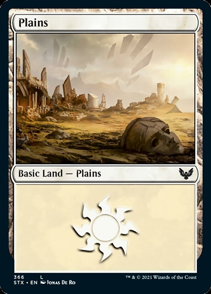 Plains (366) [Strixhaven: School of Mages] | Boutique FDB TCG