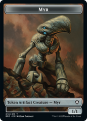 Myr // Powerstone Double-Sided Token [The Brothers' War Commander Tokens] | Boutique FDB TCG