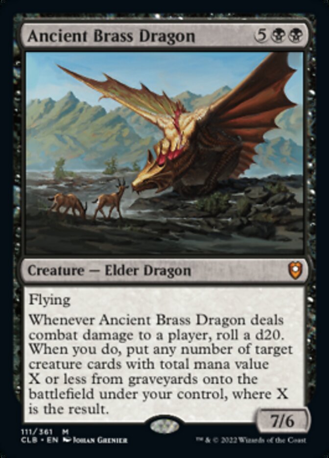 Ancient Brass Dragon [Commander Legends: Battle for Baldur's Gate] | Boutique FDB TCG