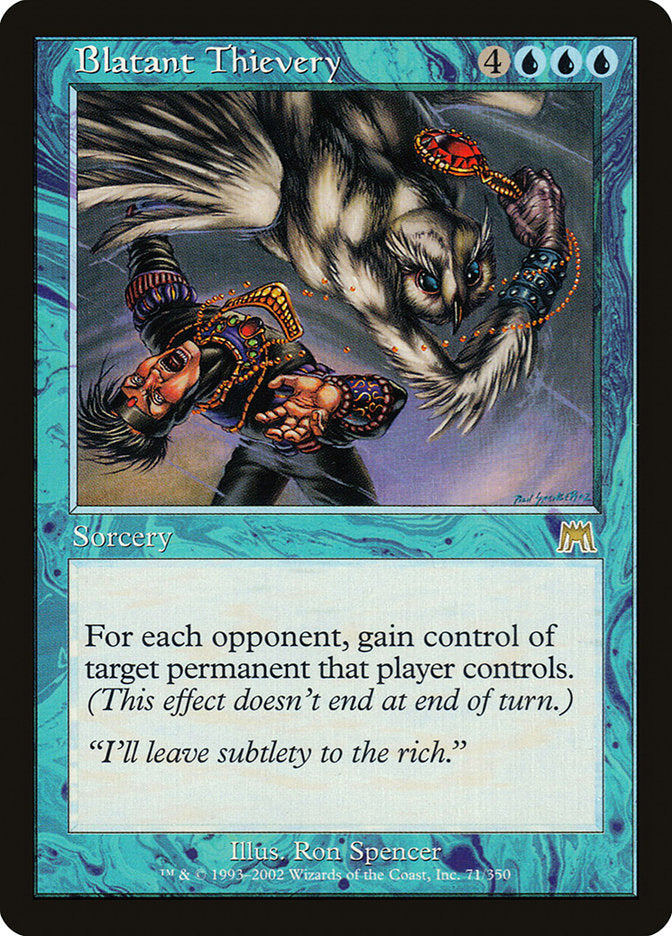 Blatant Thievery [Onslaught] | Boutique FDB TCG