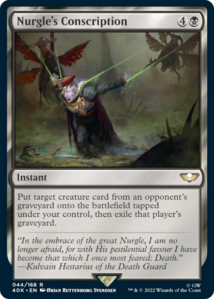 Nurgle's Conscription [Warhammer 40,000] | Boutique FDB TCG