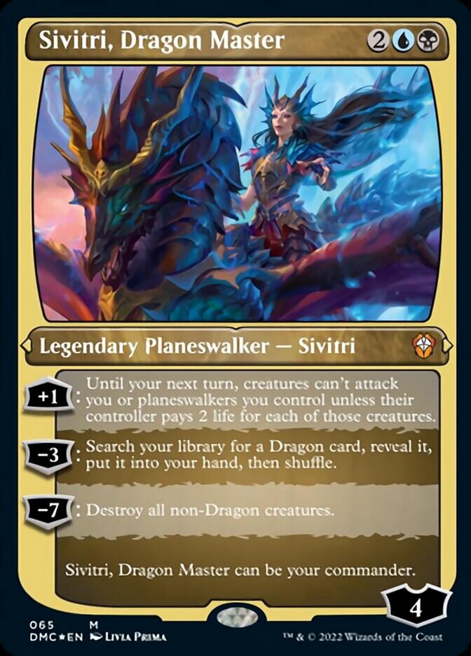 Sivitri, Dragon Master (Foil Etched) [Dominaria United Commander] | Boutique FDB TCG