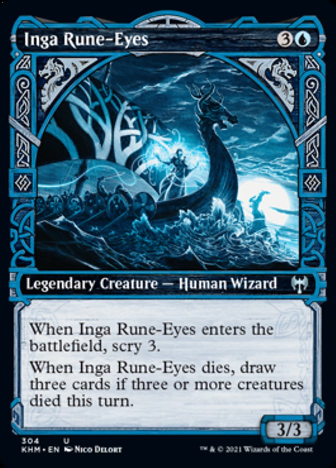 Inga Rune-Eyes (Showcase) [Kaldheim] | Boutique FDB TCG